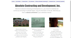 Desktop Screenshot of absolutecontracting.net