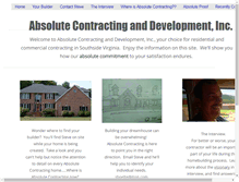 Tablet Screenshot of absolutecontracting.net