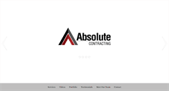 Desktop Screenshot of absolutecontracting.ca